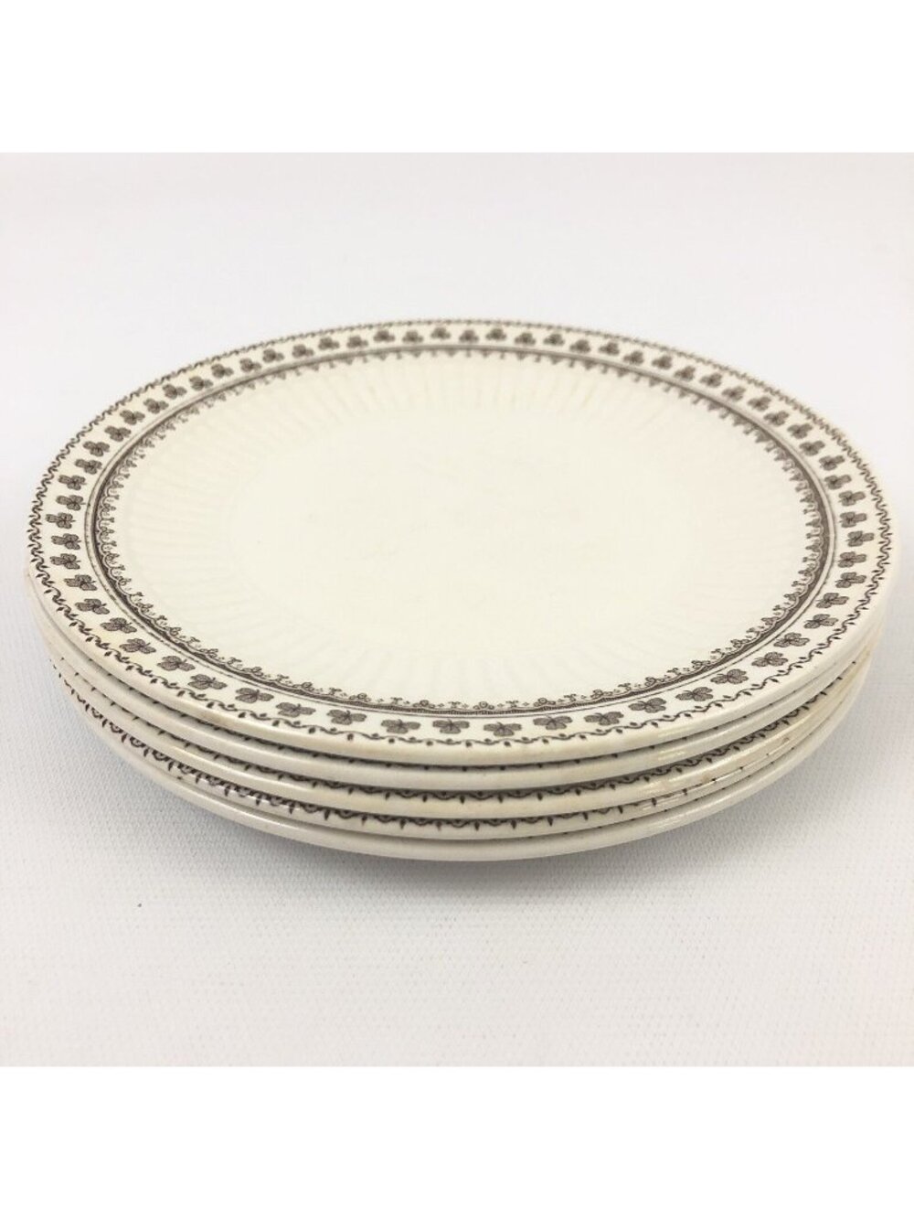 Set Of 5 Adams & Sons Sharon Bread & Butter Plates Vintage Made In England